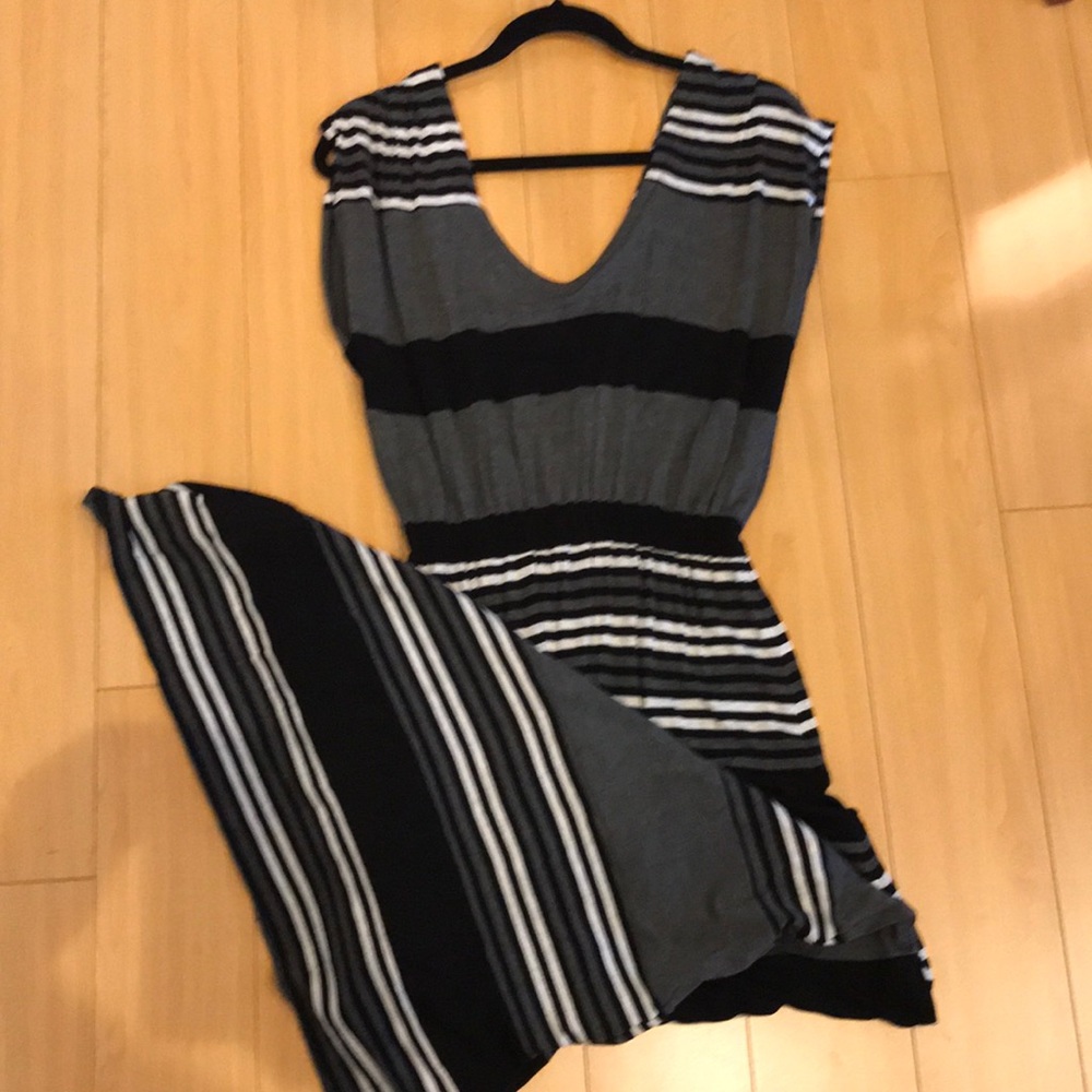 Striped Maxi Dress EUC
